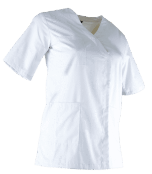 7074 - blouse pressions PC MC blanche