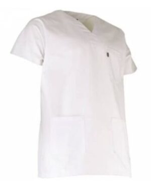 7042 - Tunique unisexe MC PC blanc