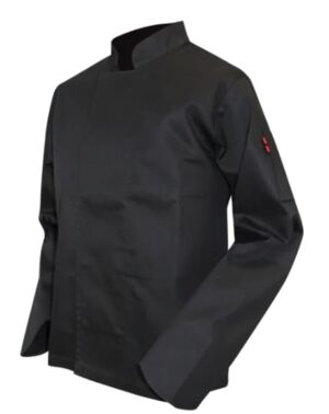2137 - veste cuisine ML noire UNISEXE