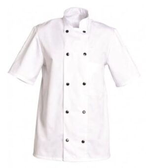 FABMC - VESTE CUISINE PC MC UNISEXE BLANC OU NOIR
