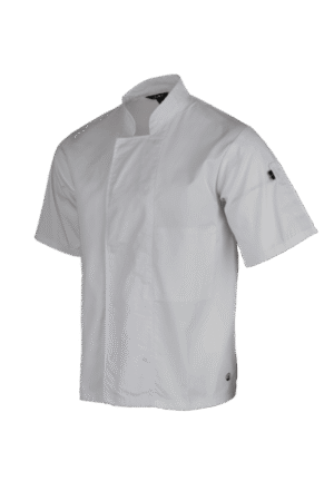 2175 - veste cuisine PC MC blanche UNISEXE