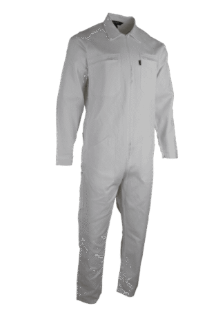 400 - COMBINAISON 1 FERMETURE 100% coton blanc