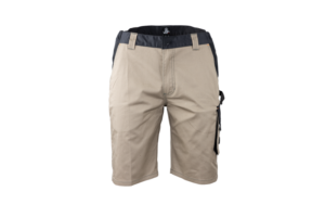 6168 - Bermuda bicolore multipoches beige