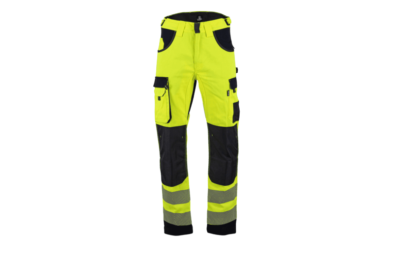 1667- Pantalon multipoche avec poches genouillères en Oxford