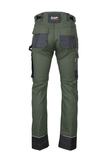 1861- Pantalon stretch bicolore avec poches genouillères – Image 2