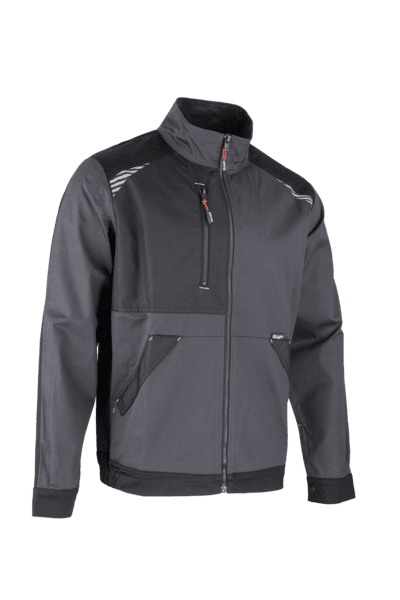 2341 - Veste zippée gris/noir *ZERO METAL*