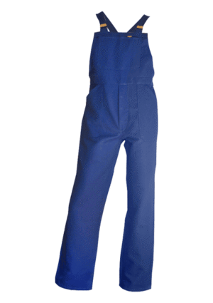 3003 - cotte a bretelles 100% coton bleue