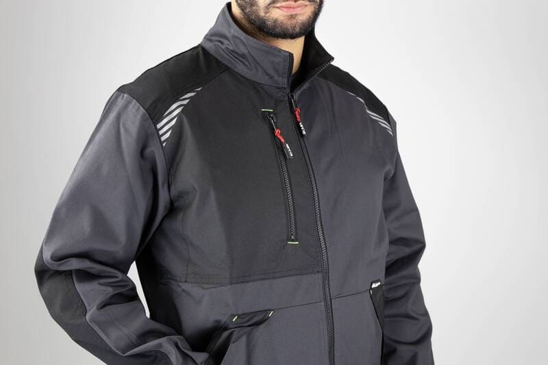 2341 - Veste zippée gris/noir *ZERO METAL* – Image 4