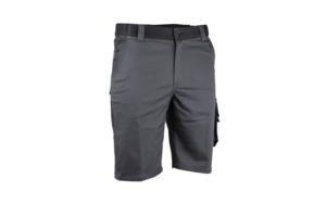6154 - Bermuda bicolore multipoches gris