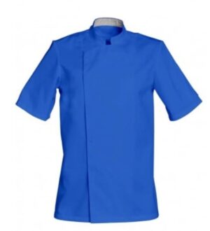 COOKB - VESTE CUISINE PC MC UNISEXE BLEUE